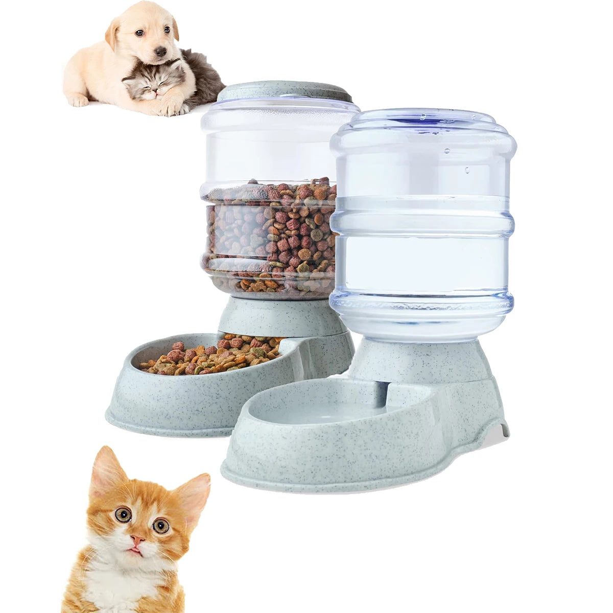 Automatic Water Dispenser Large Capacity Pet Feeder Small Dog Food Bowl Cat Feeder Drinking Bowl Pet Feeding Drinker Water Bowl