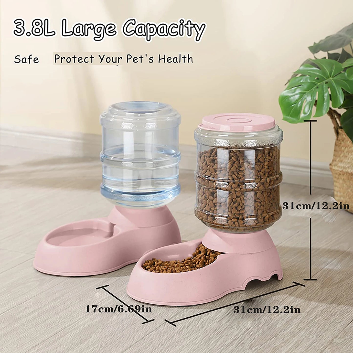 Automatic Water Dispenser Large Capacity Pet Feeder Small Dog Food Bowl Cat Feeder Drinking Bowl Pet Feeding Drinker Water Bowl